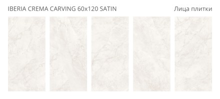 Керамогранит LunaRossa IBERIA CREMA CARVING 60x120 SATIN