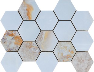 Мозаика Pamesa Malla Hex Cr Lux Danae Opalo 22,5x32,5