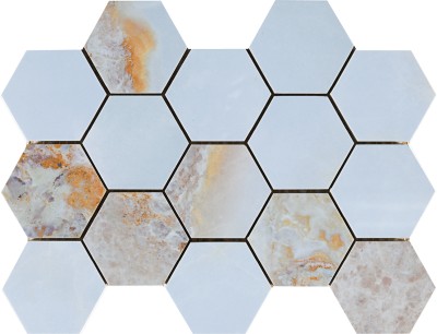 Мозаика Pamesa Malla Hex Cr Lux Danae Opalo 22,5x32,5