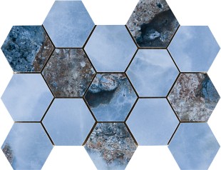 Мозаика Pamesa Malla Hex Cr Lux Danae Navi 22,5x32,5