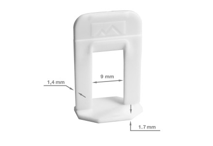 Система выравнивания плитки СВП Зажим 1,4 мм TLS-Profi 100 шт