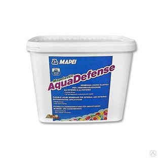 Эластичный жидкий гидроизоляционный состав MAPELASTIC AQUADEFENSE FUSTINI (ведро 7,5 кг) 