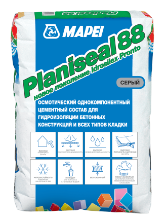 Цементный состав для гидроизоляции PLANISEAL 88  25 кг  (Former Idrosilex Pronto)