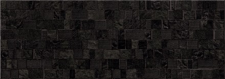 Плитка настенная Commesso Nero Piazze 25,1*70,9
