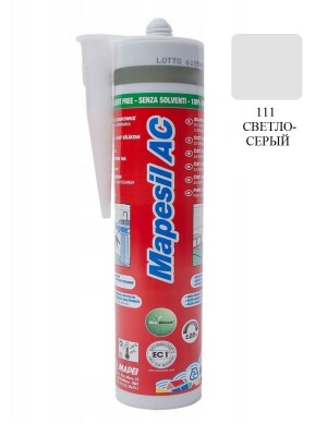 Силиконовый герметик MAPESIL AC 111 светло-серый, 310 мл