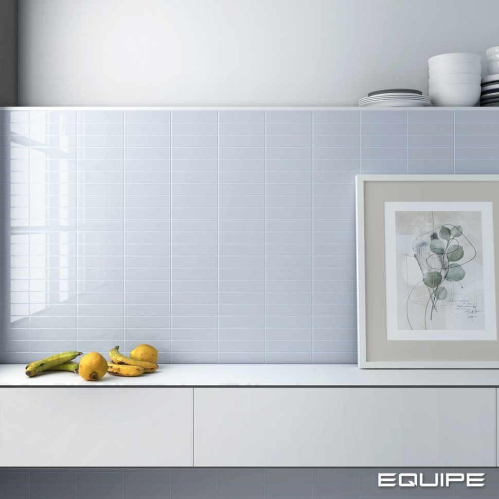 Плитка керамическая настенная 28462 COSTA NOVA Baby Blue Matt 5x20 см