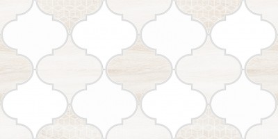 Настенная плитка декор 3 Мореска 1641-8627 20х40 бежевая