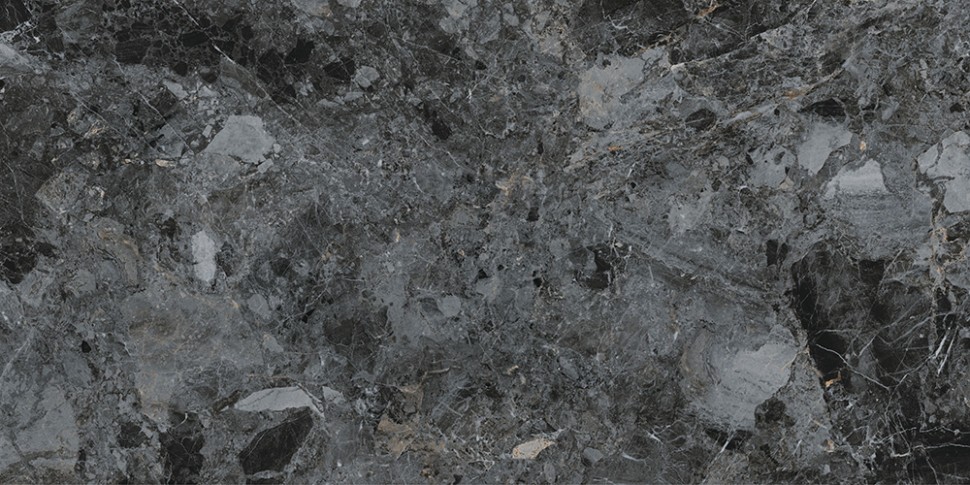 60x120 MarbleS Бреча Черный Лаппато R9
