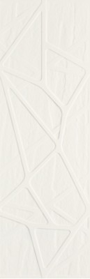 Плитка настенная Titanium Bianco Kratka Struktura 25х75