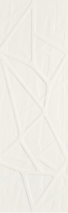Плитка настенная Titanium Bianco Kratka Struktura 25х75