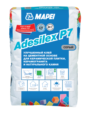 Клей для керамогранита Adesilex P7  серый (мешок, 25 кг)