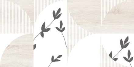 Настенная плитка декор Джапанди 1041-8200 20x40 бежевая
