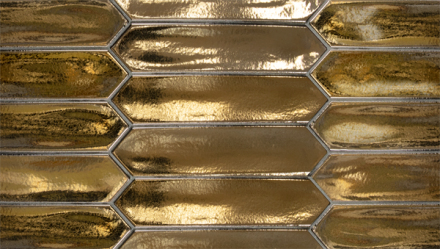 Плитка керамическая настенная 27491 LANSE Gold 5х25 см