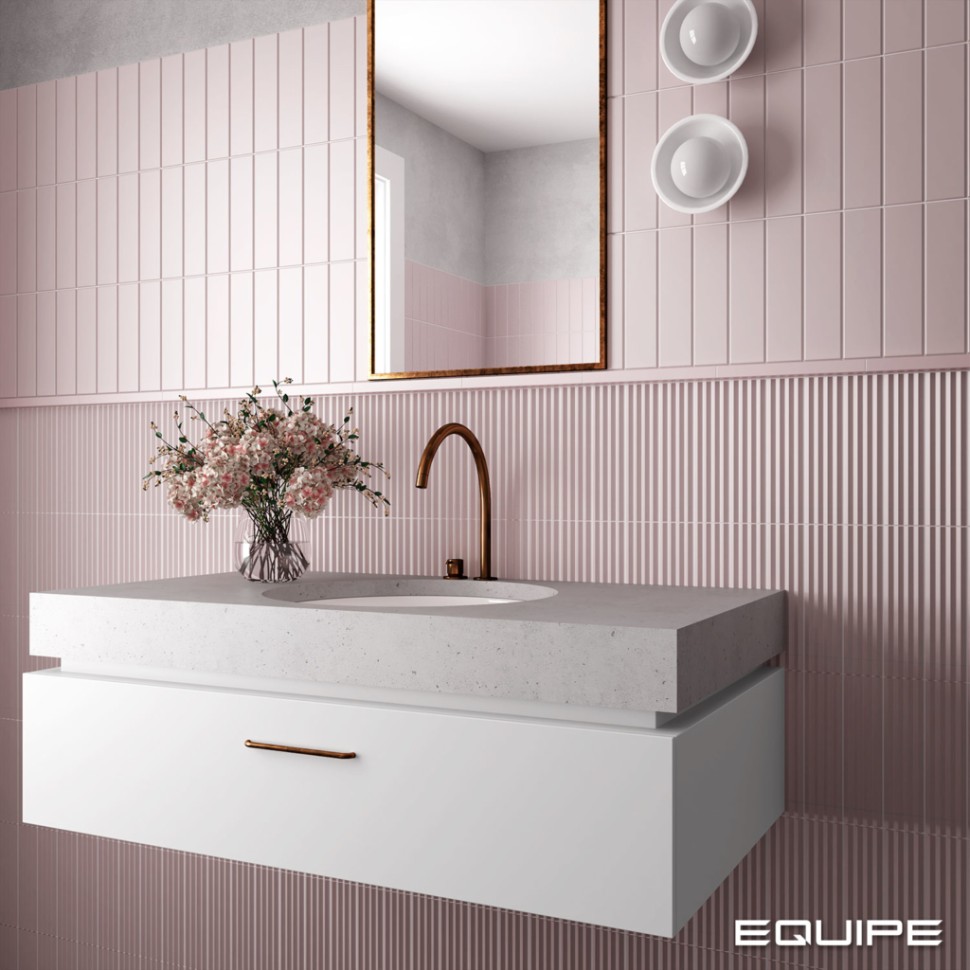 Плитка керамическая настенная 28463 COSTA NOVA Pink Stony Matt 5x20 см