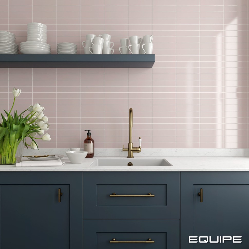 Плитка керамическая настенная 28463 COSTA NOVA Pink Stony Matt 5x20 см
