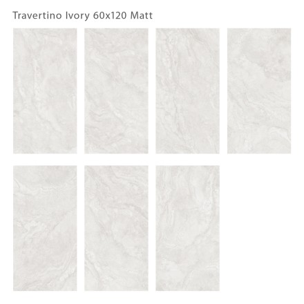Керамогранит Silk TRAVERTINO IVORY 60x120 MATT