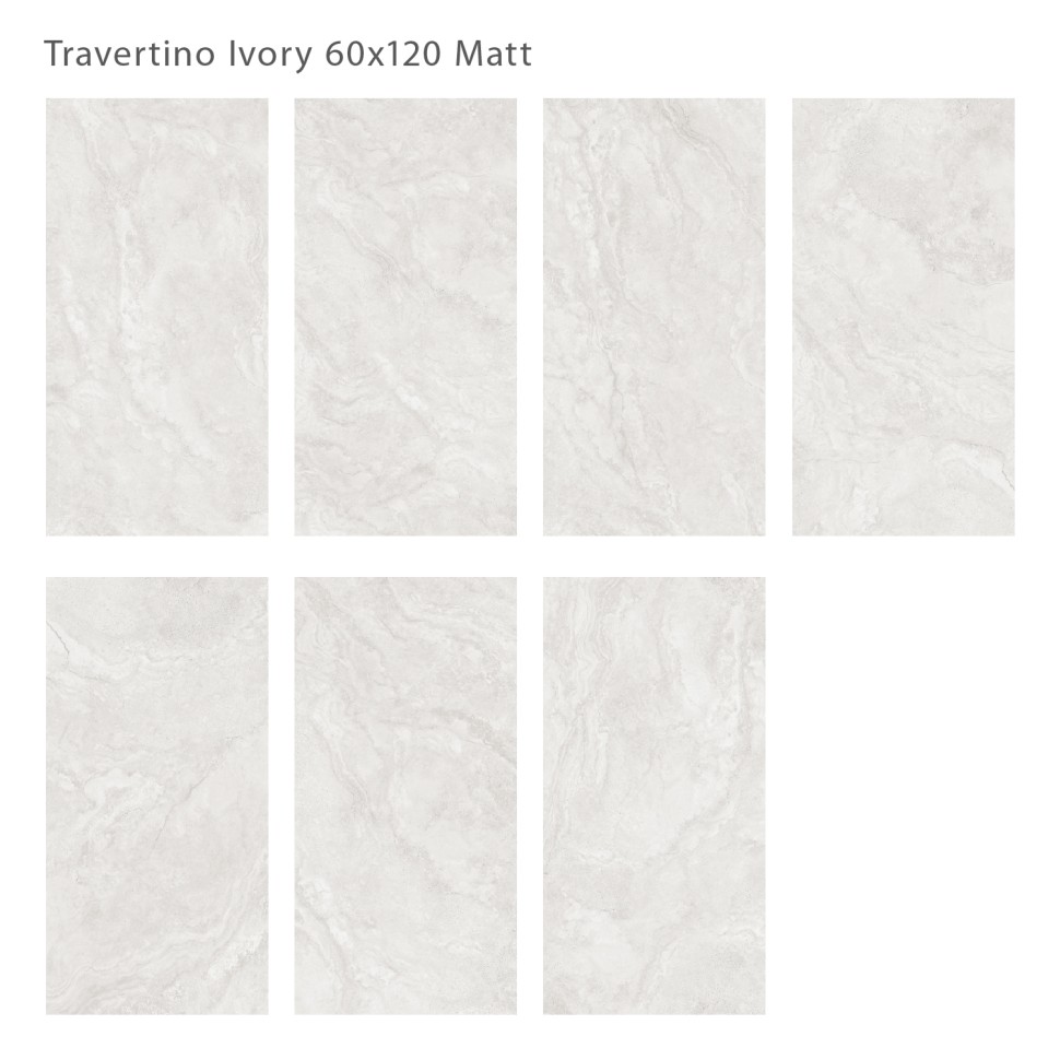 Керамогранит Silk TRAVERTINO IVORY 60x120 MATT