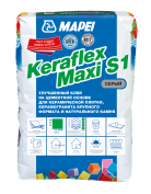 Клей для керамогранита и камня Keraflex Maxi S1, улучшенные характеристики  серый (мешок, 25 кг)