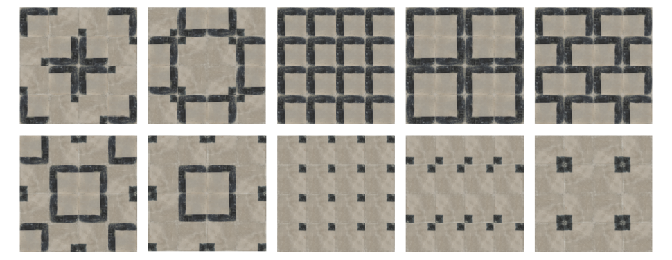Плитка керамическая напольная 40472 FS BRUSH SQUARE 22,3x22,3x0,9 см
