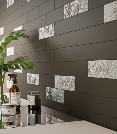 Керамическая плитка Элемент Брик Делюкс 8*24 (Доступен 4 Вариациях)