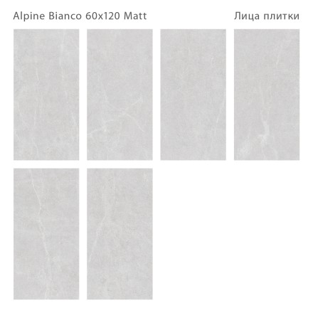 Керамогранит Silk ALPINE BIANCO 60x120 MATT   