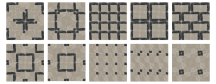 Плитка керамическая напольная 40473 FS BRUSH LINE 22,3x22,3x0,9 см