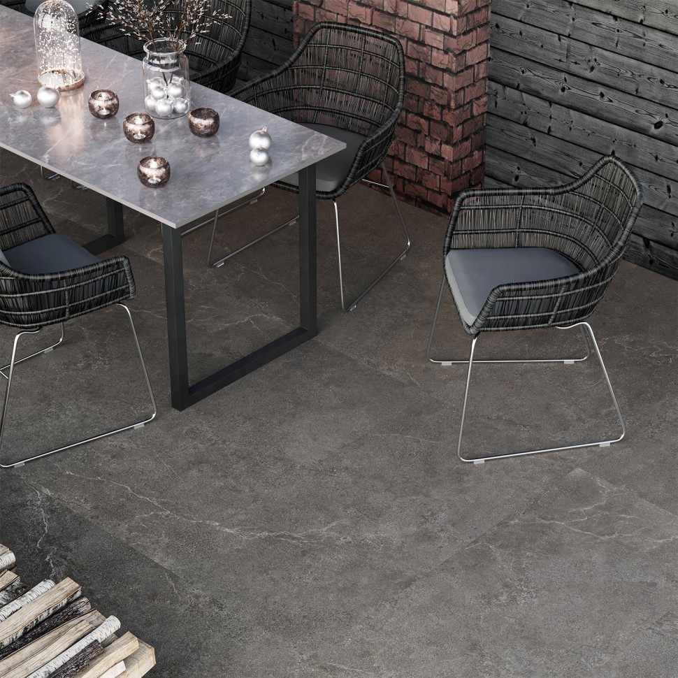 Керамогранит LIMESTONE NERO 60x120 ANTISLIP