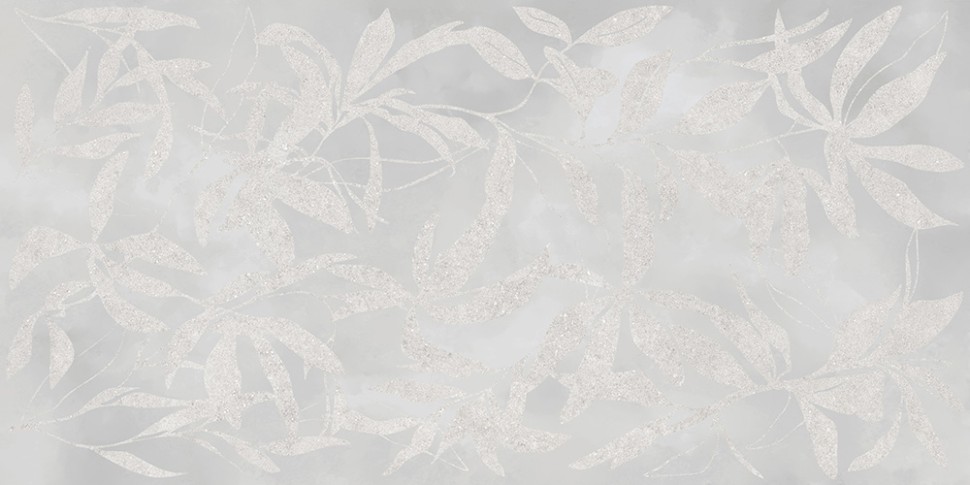 60x120 ArtWall Цветы Серый Матовый Ректификат