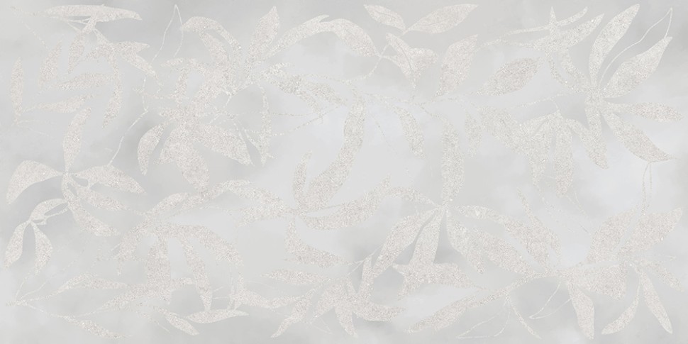 60x120 ArtWall Цветы Серый Матовый Ректификат