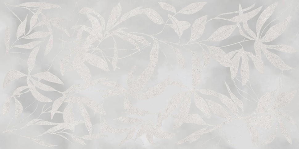 60x120 ArtWall Цветы Серый Матовый Ректификат