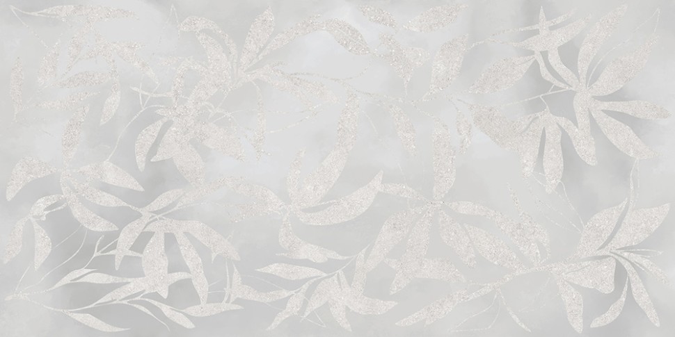 60x120 ArtWall Цветы Серый Матовый Ректификат