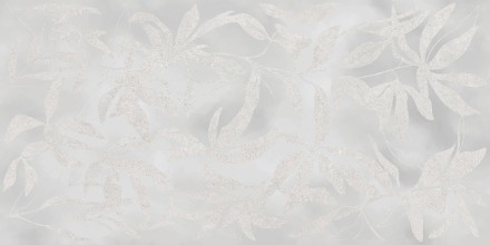 60x120 ArtWall Цветы Серый Матовый Ректификат