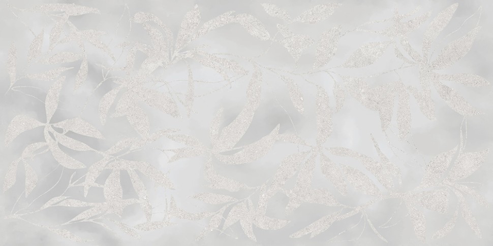 60x120 ArtWall Цветы Серый Матовый Ректификат