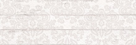 Настенная плитка Шебби Шик декор 1064-0097 20х60 белая