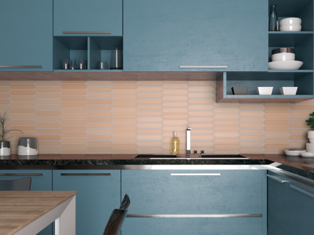 Плитка керамическая настенная 27490 LANSE Rose 5х25 см