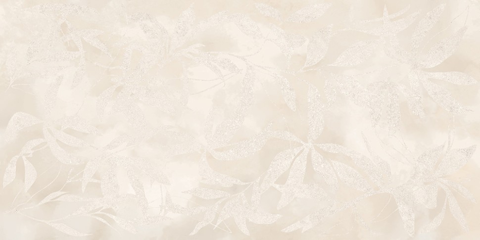 60x120 ArtWall Цветы Слоновая Кость Матовый Ректификат