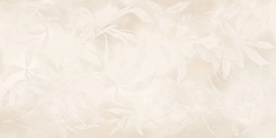 60x120 ArtWall Цветы Слоновая Кость Матовый Ректификат