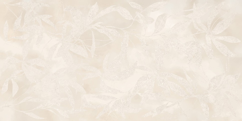 60x120 ArtWall Цветы Слоновая Кость Матовый Ректификат