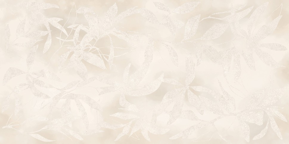 60x120 ArtWall Цветы Слоновая Кость Матовый Ректификат