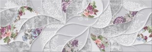 Плитка настенная Malwiya Grey Flori 24,2*70
