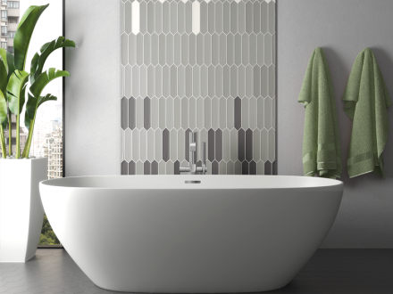 Плитка керамическая настенная 27482 LANSE Grey 5х25 см