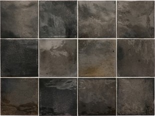 Плитка керамическая настенная 30011 HANOI Black Ash 10x10 см