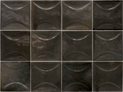 Плитка керамическая настенная 30022 HANOI ARCO Black Ash 10x10 см