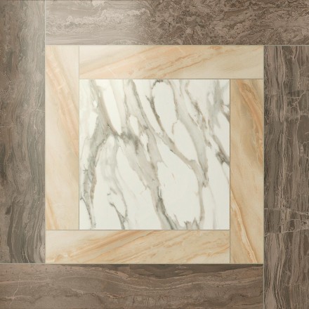 Керамогранит S.M. Calacatta Gold Cassettone 59*59 Лаппато