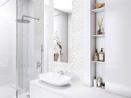 Стеклянная мозаика Astra WHITE 31,7*31,7