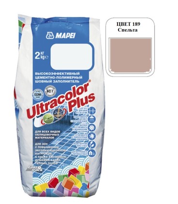 Затирка MAPEI ULTRACOLOR PLUS 189 спельта 2 кг  1