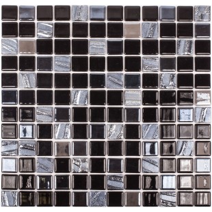 Стеклянная мозаика Astra BLACK 31,7*31,7
