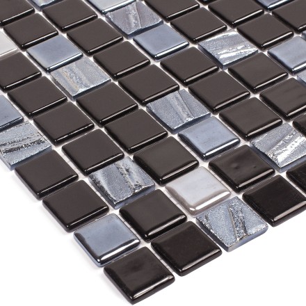 Стеклянная мозаика Astra BLACK 31,7*31,7