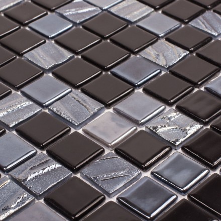Стеклянная мозаика Astra BLACK 31,7*31,7