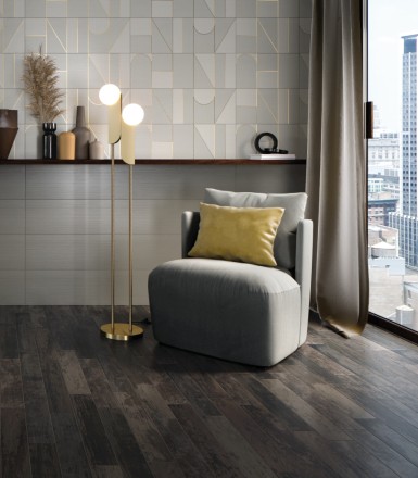 Керамическая плитка Элемент Титанио Вставка Бисквит 25*75